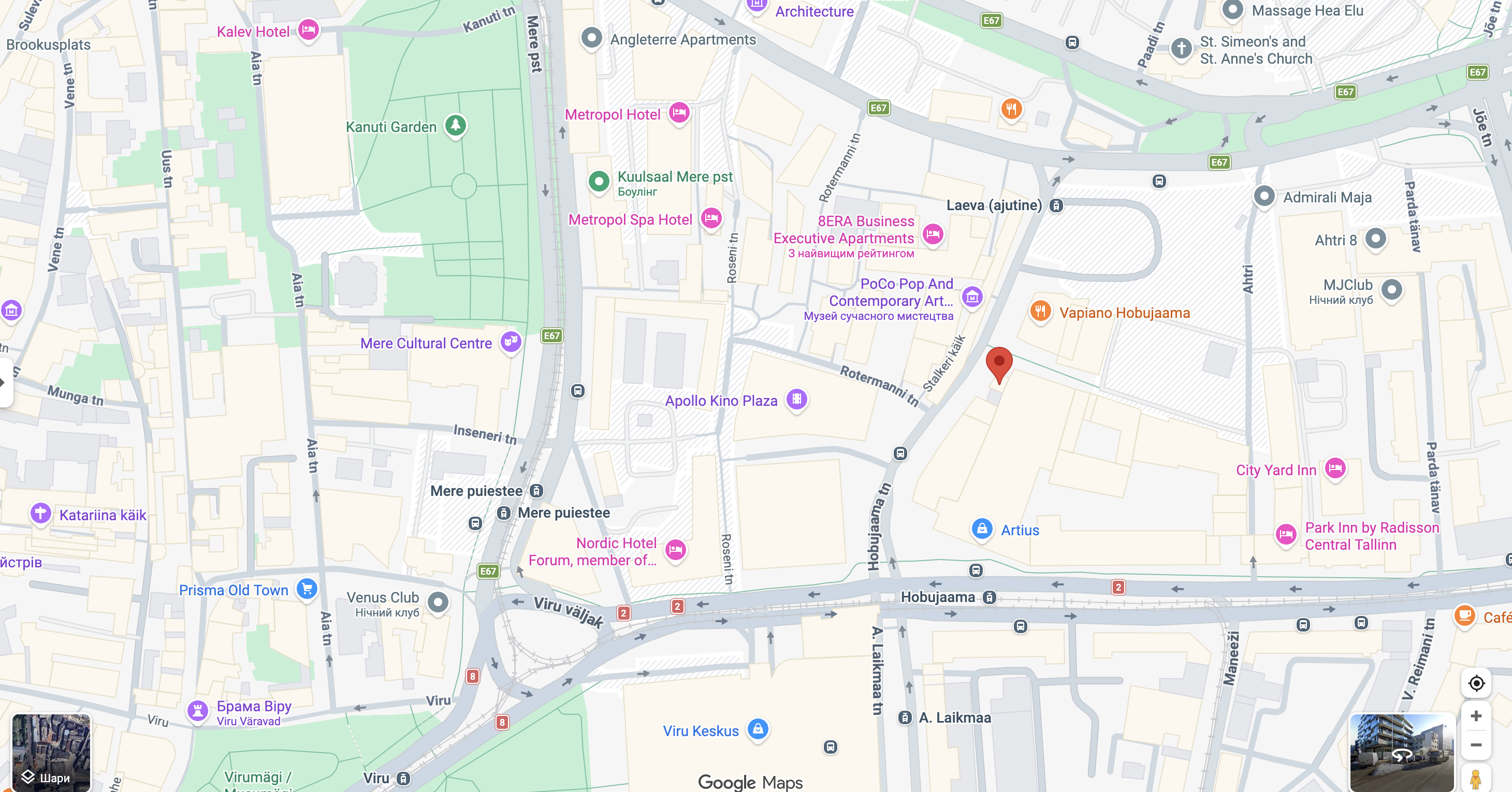 Место для изображения карты офиса